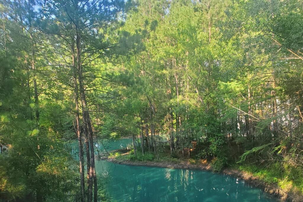 Waterfront Treehouse In A Magical Forest Waller Bagian luar foto