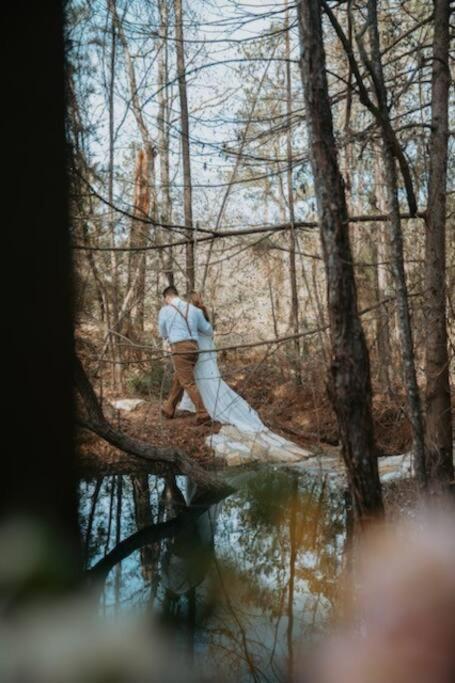 Waterfront Treehouse In A Magical Forest Waller Bagian luar foto
