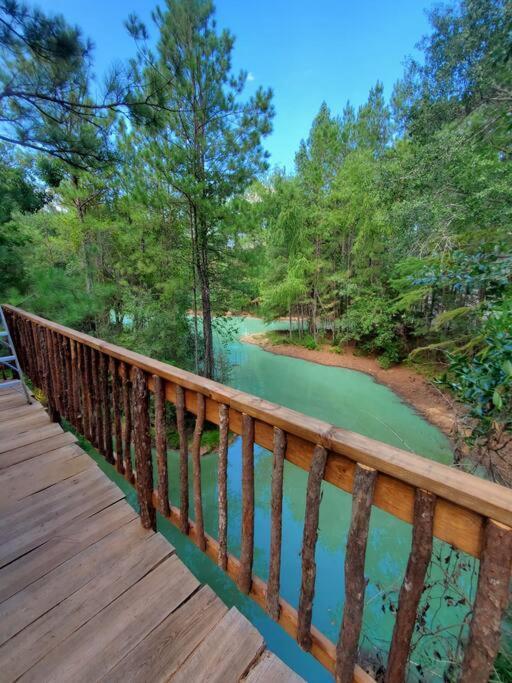Waterfront Treehouse In A Magical Forest Waller Bagian luar foto